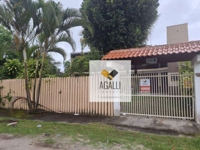 Casa com 2 dormitórios, 120 m² - venda por R$ 419.000 ou aluguel por R$ 600,00á diaria Praia de Leste - Pontal do Paraná/PR