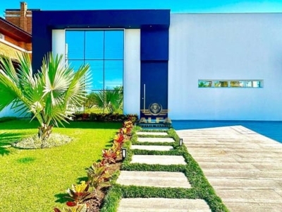 Alto padrão - casa à venda com 5 dormitórios - piscina e churrasqueira - condomínio com segurança e lazer - jardim acapulco - guarujá/sp