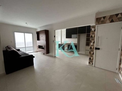 Apartamento com 2 dormitórios à venda, 77 m² por r$ 650.000 - boqueirão - praia grande/sp