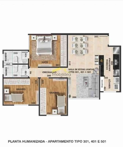 Apartamento com 3 quartos à venda no bairro Palmeiras, 75m²