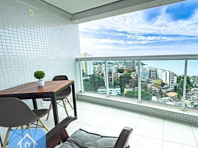 Apartamento com linda vista mar no Rio Vermelho