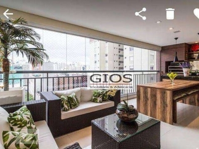 Apartamento para alugar, 168 m² por r$ 17.200,00/mês - pompéia - são paulo/sp