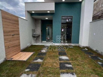 Casa com 2 dormitórios à venda, 90 m² por r$ 388.500,00 - porto da pedra - são gonçalo/rj