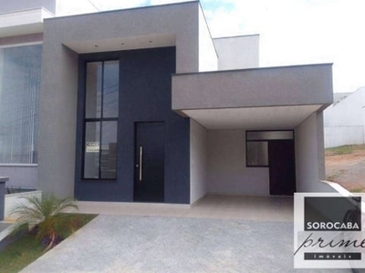 Casa com 3 dormitórios à venda, 147 m² por r$ 1.000.000,00 - condomínio villagio milano - sorocaba/sp