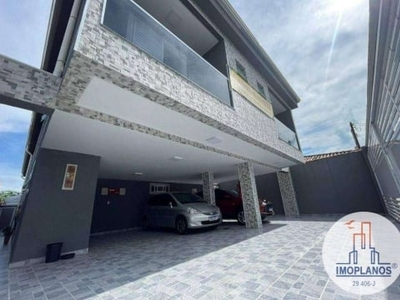 Casa com 4 dormitórios à venda, 120 m² por r$ 490.000,00 - caiçara - praia grande/sp