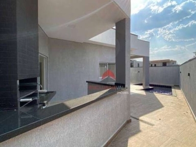 Casa em condomínio, com piscina 3 dormitórios à venda, 116 m² por r$ 798.000 - residencial terras do vale - caçapava/sp