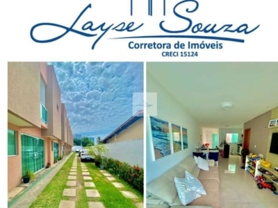Casa em condomínio fechado com 2 quartos à venda na vila praiana, lauro de freitas , 76 m2 por r$ 390.000