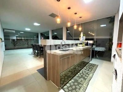 Casa em condomínio para aluguel, 3 quartos, 3 suítes, 3 vagas, nova uberlândia - uberlândia/mg