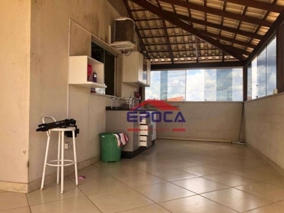 Cobertura com 3 dormitórios à venda, 100 m² por r$ 480.000,00 - arvoredo - contagem/mg