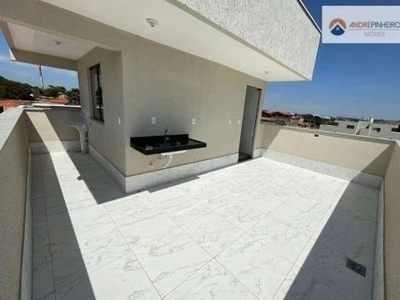 Cobertura com 3 quartos sendo 01 com suite à venda, 90 m² por r$ 495.000 - planalto - belo horizonte/mg