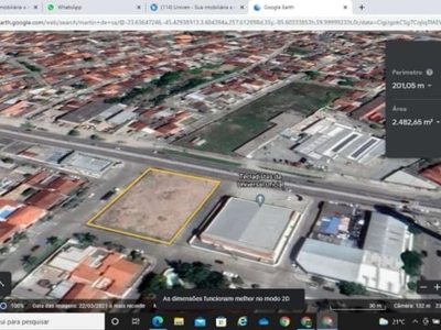 Excelente área a venda indaiá, caraguatatuba-sp área de 2.480 m² frente pista, rio santos.