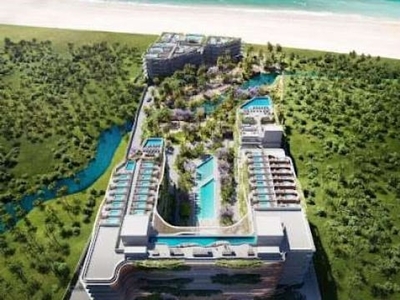 Flat em resort e residence na beira mar da praia ponta de campina