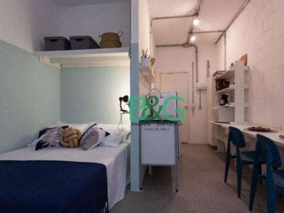 Kitnet com 1 dormitório para alugar, 20 m² por r$ 1.750/mês - república - são paulo/são paulo