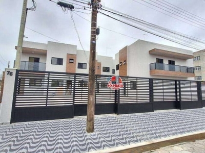 Sobrado com 2 dormitórios à venda, 87 m² por r$ 340.000,00 - vila anhanguera - mongaguá/sp