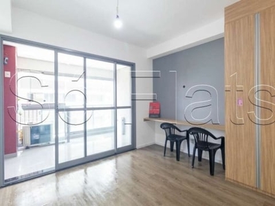 Studio no residencial z pinheiros disponível locação com 30m² e 1 vaga em pinheiros.