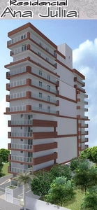 Apartamento em Vila Guilhermina, Praia Grande/SP de 74m² 2 quartos à venda por R$ 483.000,00