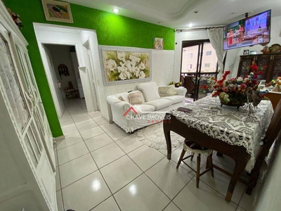 Apartamento em Vila Matias, Santos/SP de 55m² 1 quartos à venda por R$ 320.000,00 ou para locação R$ 2.250,00/mes