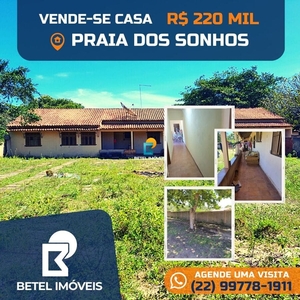 Casa em Praia Dos Sonhos, São Francisco De Itabapoana/RJ de 120m² 3 quartos à venda por R$ 219.000,00