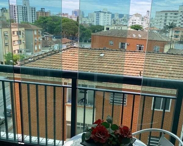 Aluguel Apartamento Santos SP - mAr dOce lAr com varanda na sala e sacada nos quartos, to