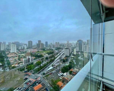 Apartamento com 1 dormitório para alugar, 44 m² por R$ 4.141,59/mês - Brooklin - São Paulo