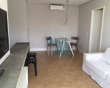 Apartamento com 1 dormitório para alugar, 50 m² por R$ 5.020,00/mês - Brooklin - São Paulo