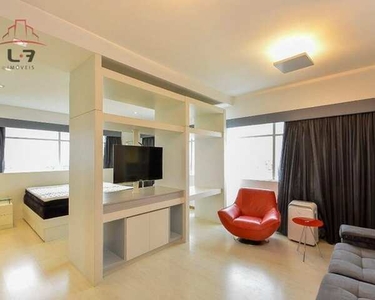 Apartamento com 1 dormitório para alugar, 58 m² por R$ 2.600/mês - Batel - Curitiba/PR