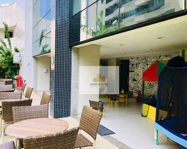 Apartamento com 3 dormitórios para alugar, 81 m² por R$ 4.581,86/mês - Boa Viagem - Recife