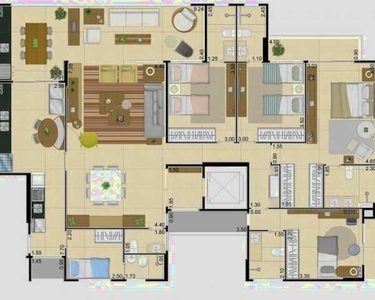 Apartamento para venda com 152 metros quadrados com 3 quartos