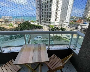Pontamares Ponta Negra, Apartamento 2 quartos sendo 1 suite mobiliado. Vista para o Mar