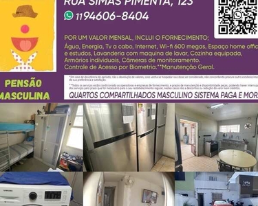Rede de pensões Masculina Waka Metrô Carrão, Tatuapé e Belém
