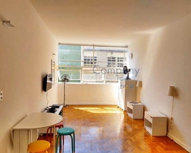 Studio para locação 30m² mobiliado Por R$ 1700/Mês