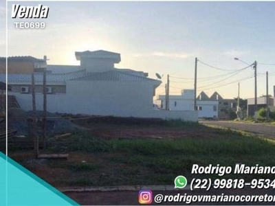 Vendo maravilhoso lote de 370 mt no vale dos cristais em macaé