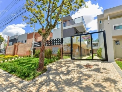 Casa em condomínio fechado com 3 quartos à venda na rua joão antônio xavier, 39, água verde, curitiba, 198 m2 por r$ 1.090.000