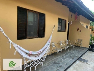 Casa com 2 dormitórios - venda por r$ 300.000,00 ou aluguel por r$ 1.800,00/mês - jardim britânia - caraguatatuba/sp