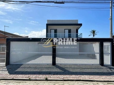 Casa em condomínio fechado com 2 quartos à venda na vila atlântica, mongaguá por r$ 299.000