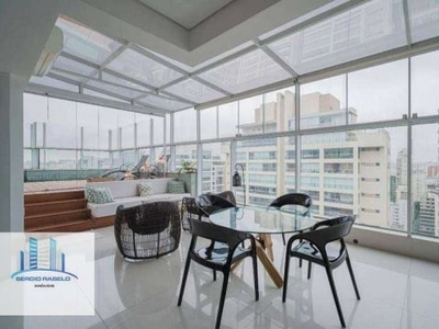 Cobertura com 4 dormitórios à venda, 366 m² por r$ 6.200.000,00 - campo belo - são paulo/sp