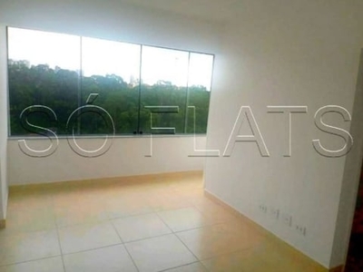 Flat no morumbi disponível para locação 34m², 1 dormitório e 1 vaga. sem mobília.