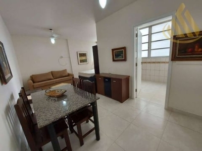 Kitnet com 1 dormitório para alugar, 46 m² por r$ 2.270,11/mês - josé menino - santos/sp