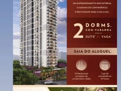 Lindo apartamento arborizado na lapa | lazer de clube | 2 dorm | varanda | vaga