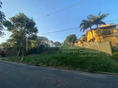 Terreno em condomínio fechado à venda na rua san conrado, loteamento caminhos de san conrado (sousas), campinas por r$ 650.000