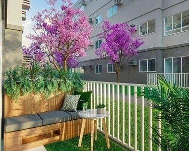 Apartamento com 3 e 2 quartos com suíte,Varanda,56m²,em Dois Carneiros com lazer equipado