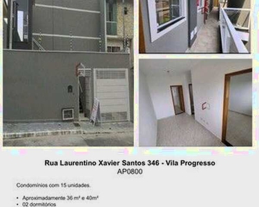 Apartamento para venda possui 36 metros quadrados com 2 quartos em Jardim Lajeado - São Pa