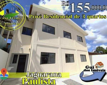 Apartamento para venda tem 58M² com 3 quartos em Jaguarana - Paulista - 155 MIL