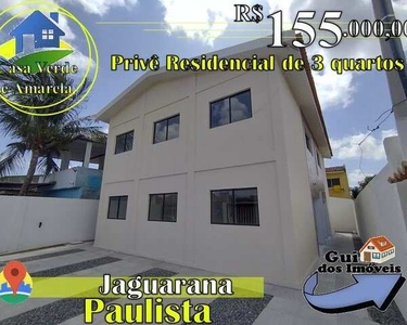 Apartamento para venda tem 58m² com 3 quartos em Jaguarana - Paulista/PE - 165 MIL