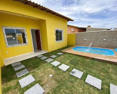 Casa com Piscina e Area Gourmet com 2 quartos em Unamar (Tamoios) - Cabo Frio - RJ