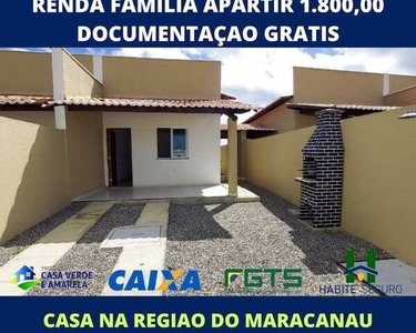 Casa para venda tem 77 metros quadrados com 2 quartos em Jardim Bandeirantes - Maracanaú