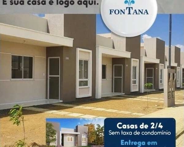 Casas com 2/4 laje e área de ampliação fora de condomínio. Escritura Grátis. Entrega Março