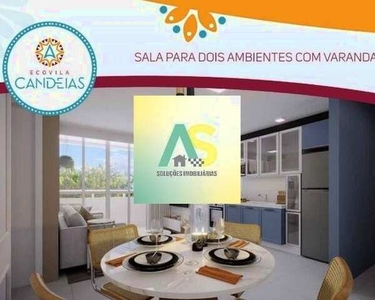 Ecovila Candeias, Apartamento 2 Quartos, 1 suite,varanda e lazer completo