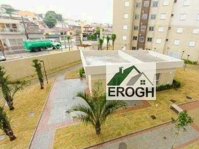 Apartamento com 2 dormitórios para alugar, 46 m² por R$ 1.801/mês - Jardim Utinga - Santo