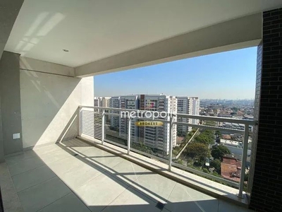 Apartamento com 3 dormitórios para alugar, 90 m² por R$ 7.075,47/mês - Cerâmica - São Caet